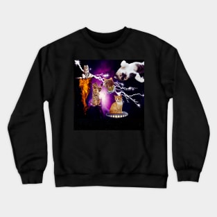 Cats In Space Crewneck Sweatshirt